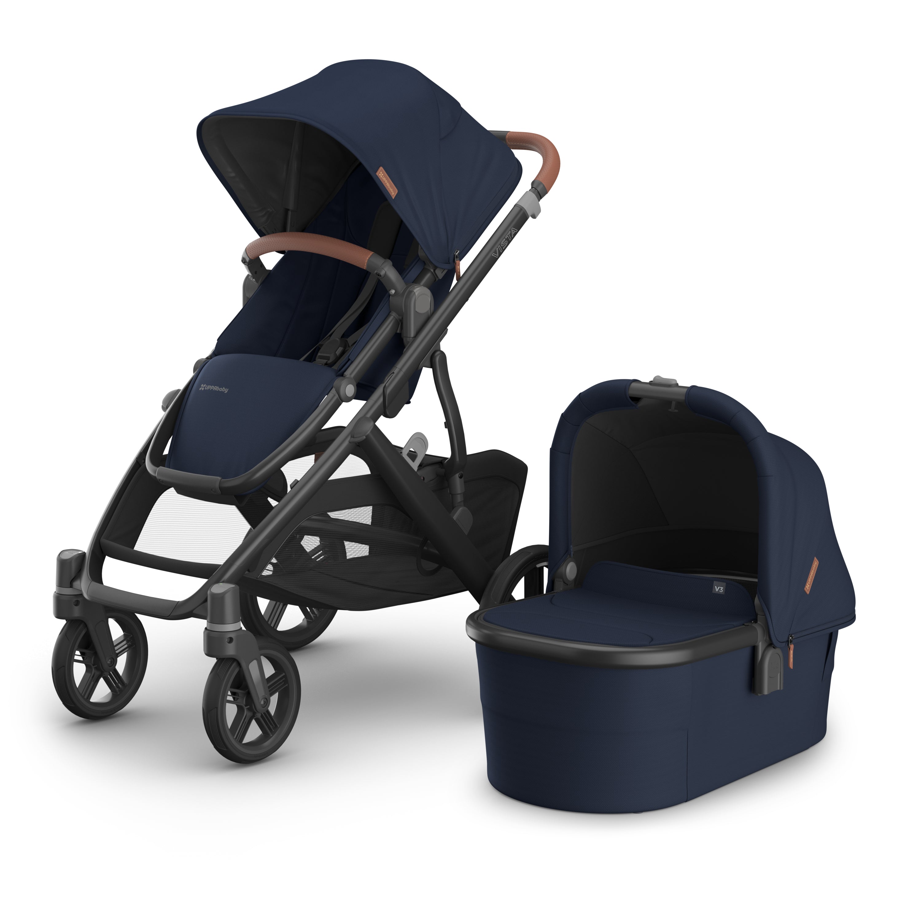 UPPAbaby Vista V3 Stroller + Bassinet Bundle