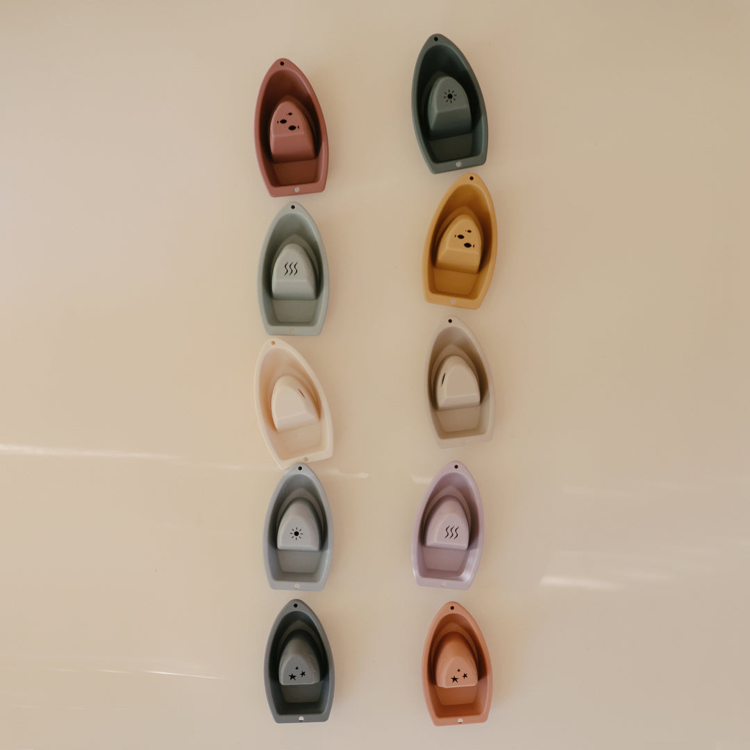Mushie Stackable Bath Boats