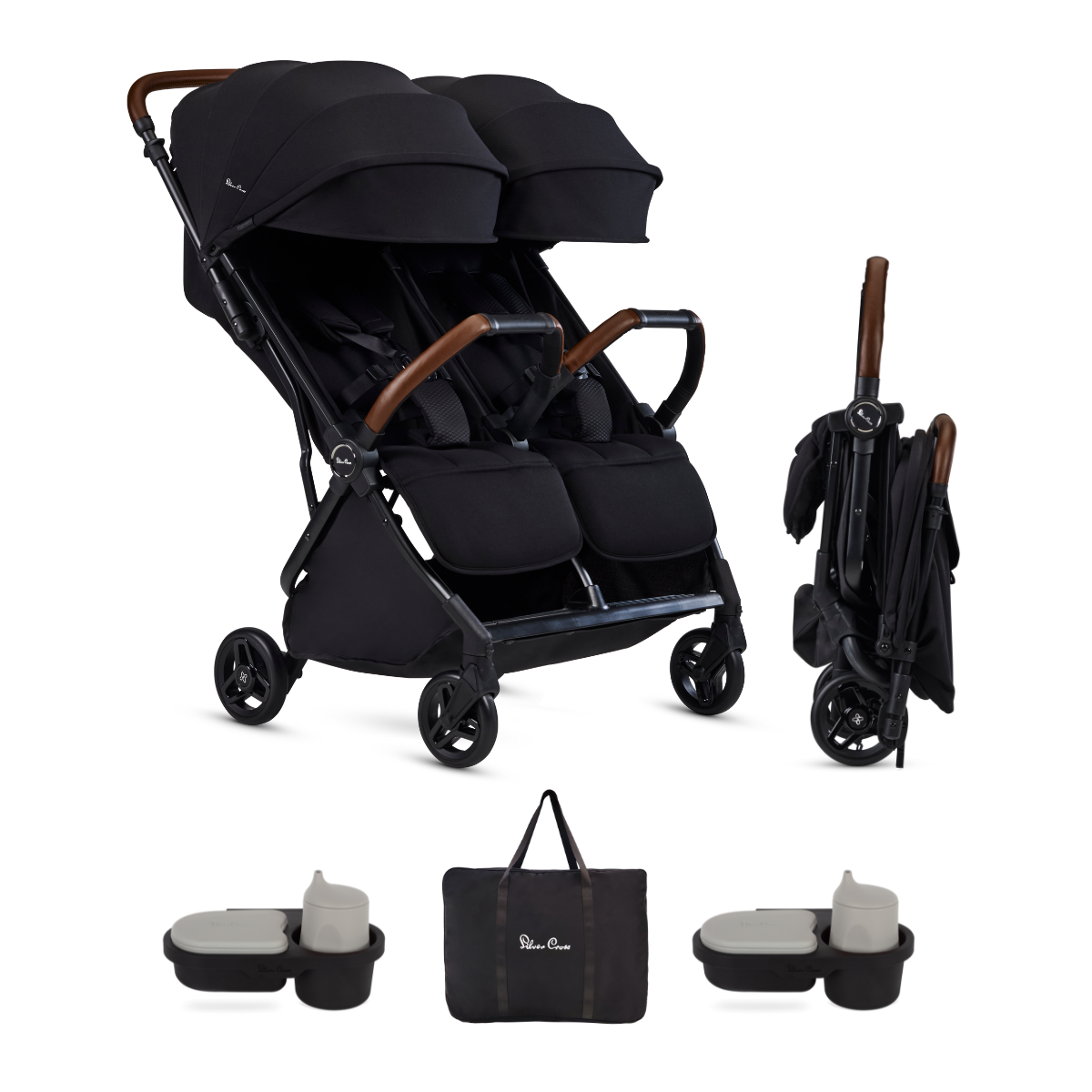 can you take double stroller on plane Silver Cross Jet Double Stroller And Accessory Bundle