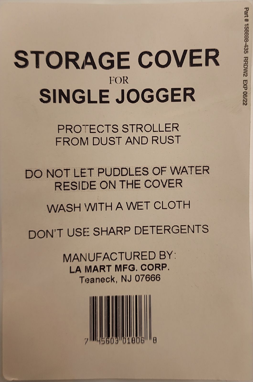 La Mart Mountain Buggy Duet Rain Cover