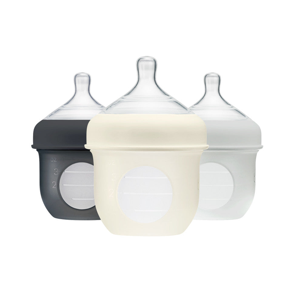 Boon NURSH Collapsible Silicone Pouch Bottle | 3-Pack
