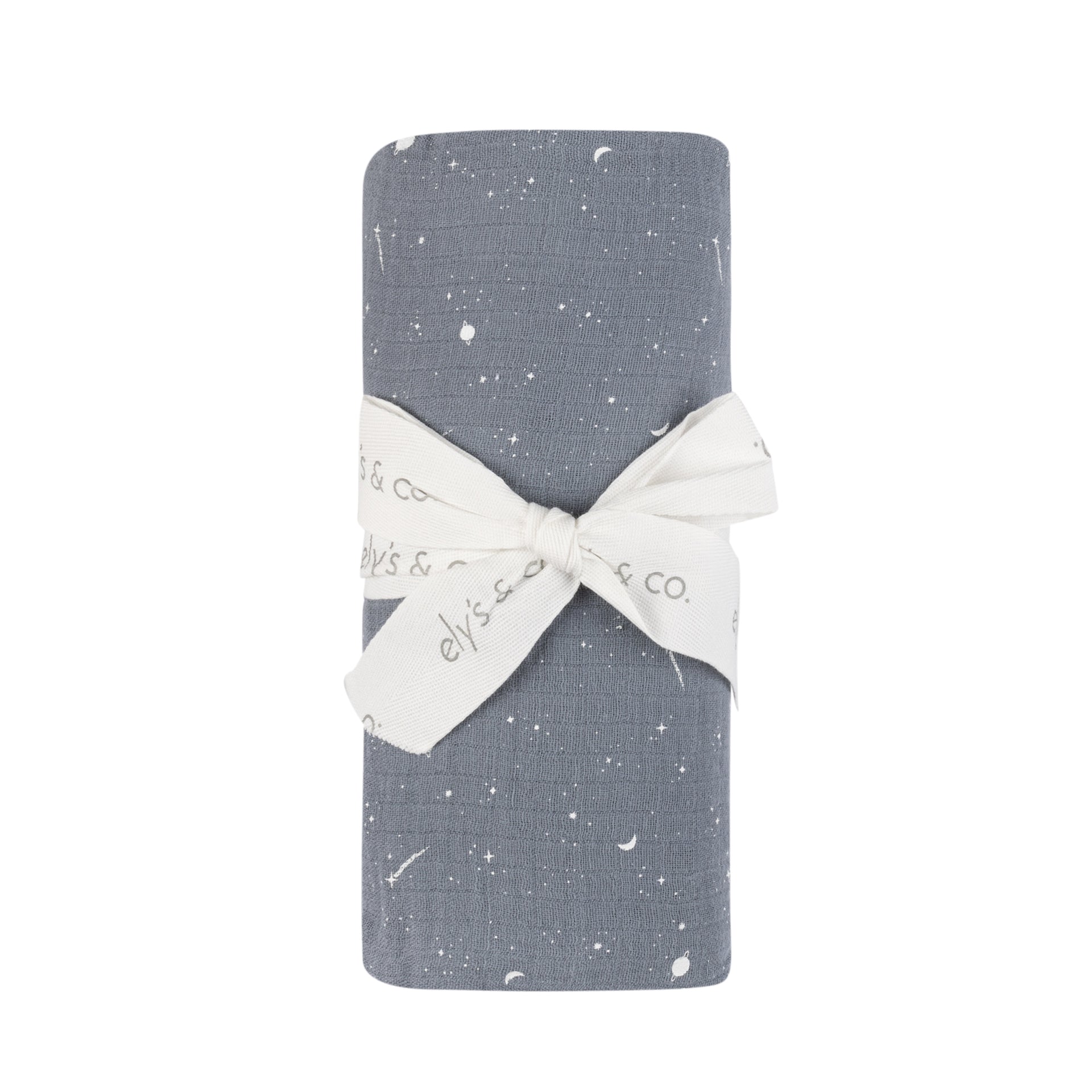 Ely's & Co. Brushed Cotton Muslin Swaddle Blanket Celestial Collection