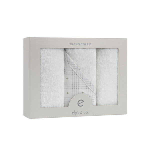 Ely's & Co. Cotton Terry Washcloth Set - 3 Pack