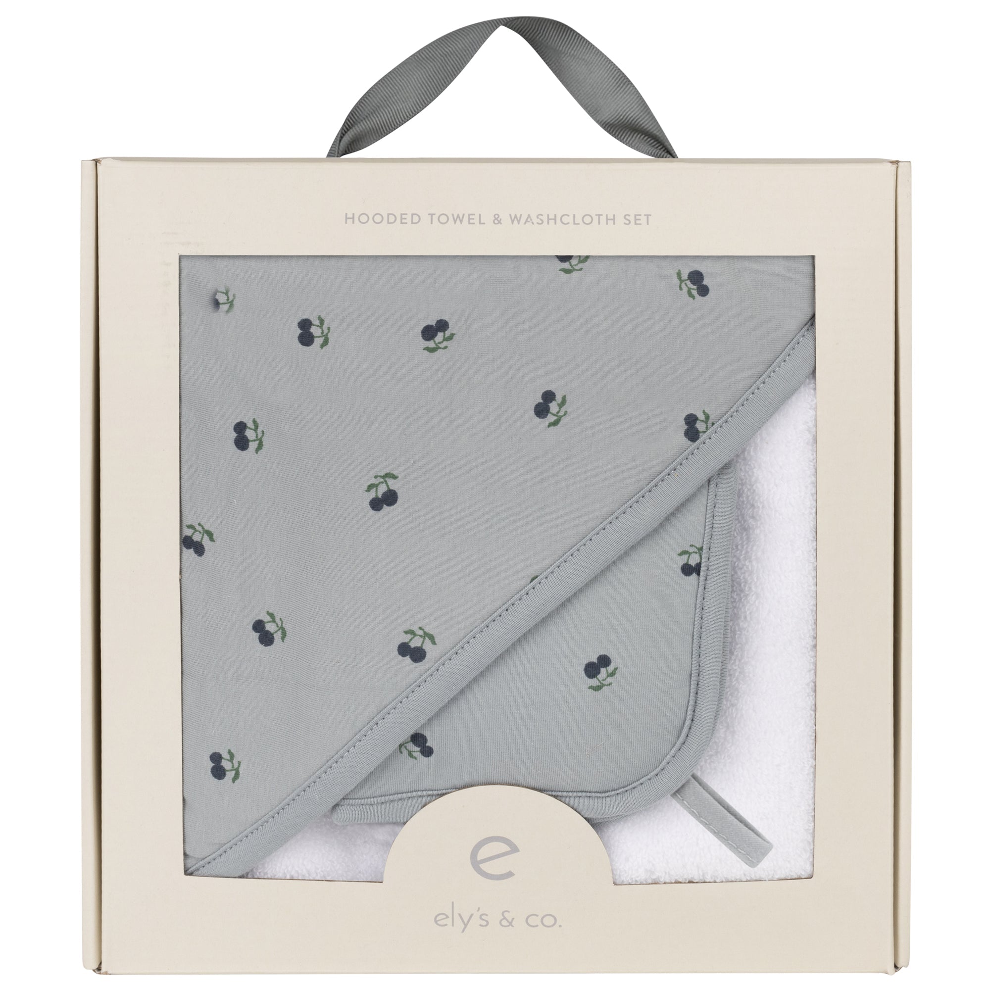 Ely's & Co. Hooded Towel With Pocket Wash Cloth