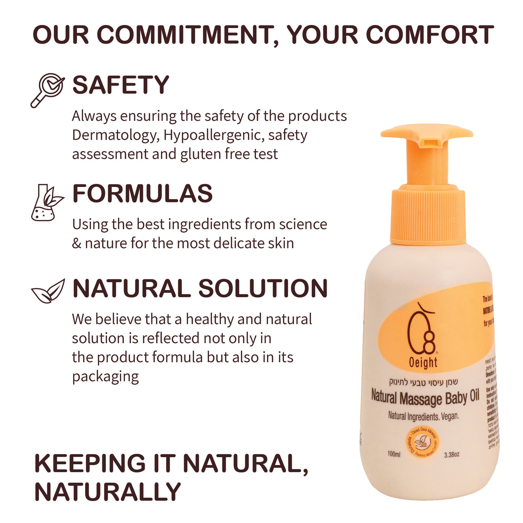 Oeight Natural Massage Baby Oil
