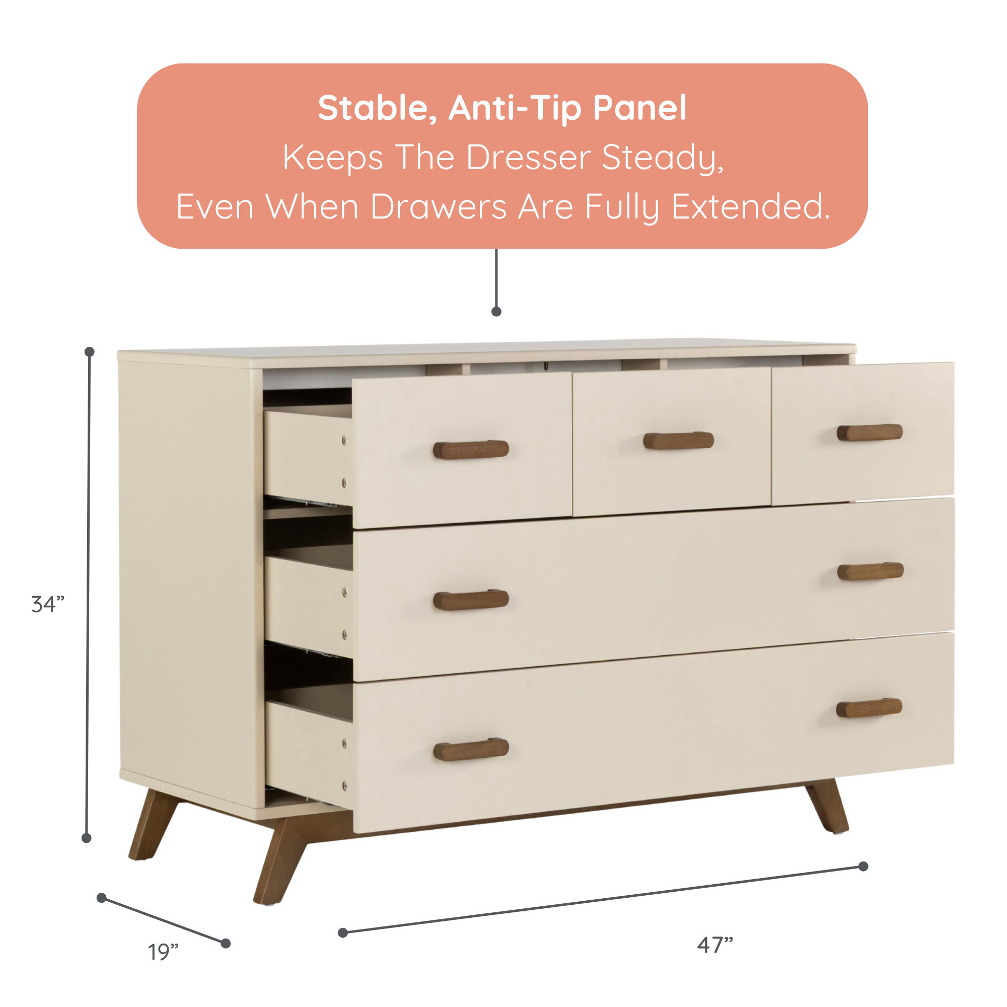 dadada Soho 5-Drawer Dresser