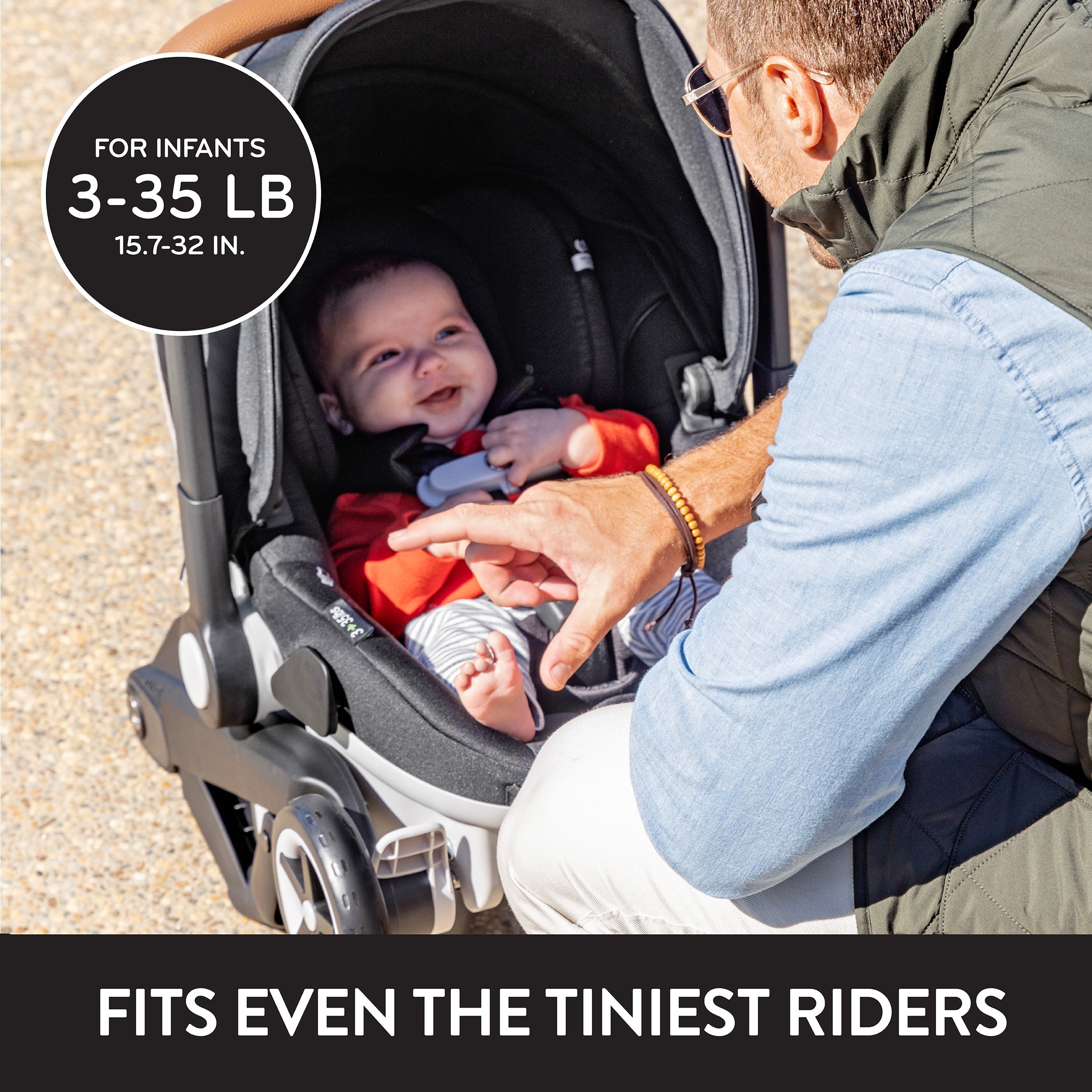 Evenflo Gold Shyft DualRide Infant Car Seat and Stroller Combo With Extended Canopy | Open Box