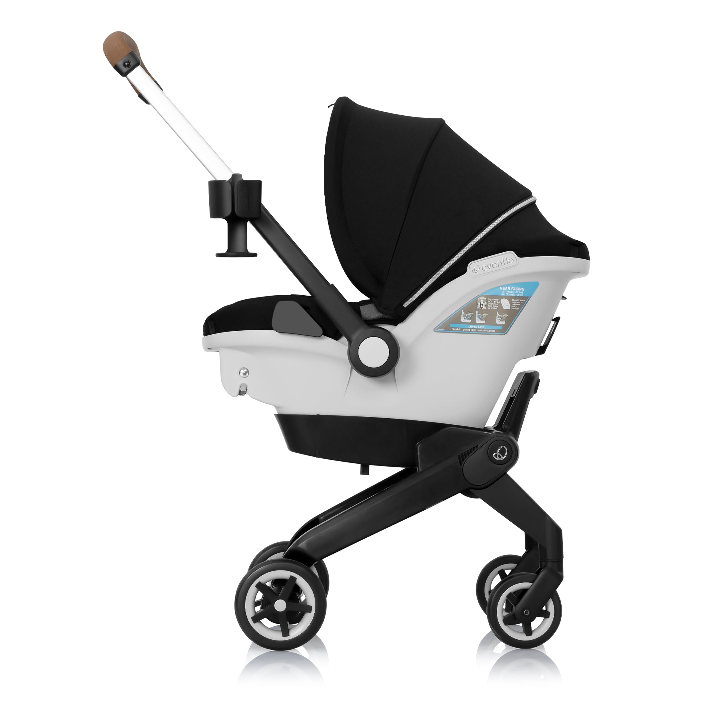 Evenflo Gold Shyft DualRide Infant Car Seat and Stroller Combo With Extended Canopy | Open Box