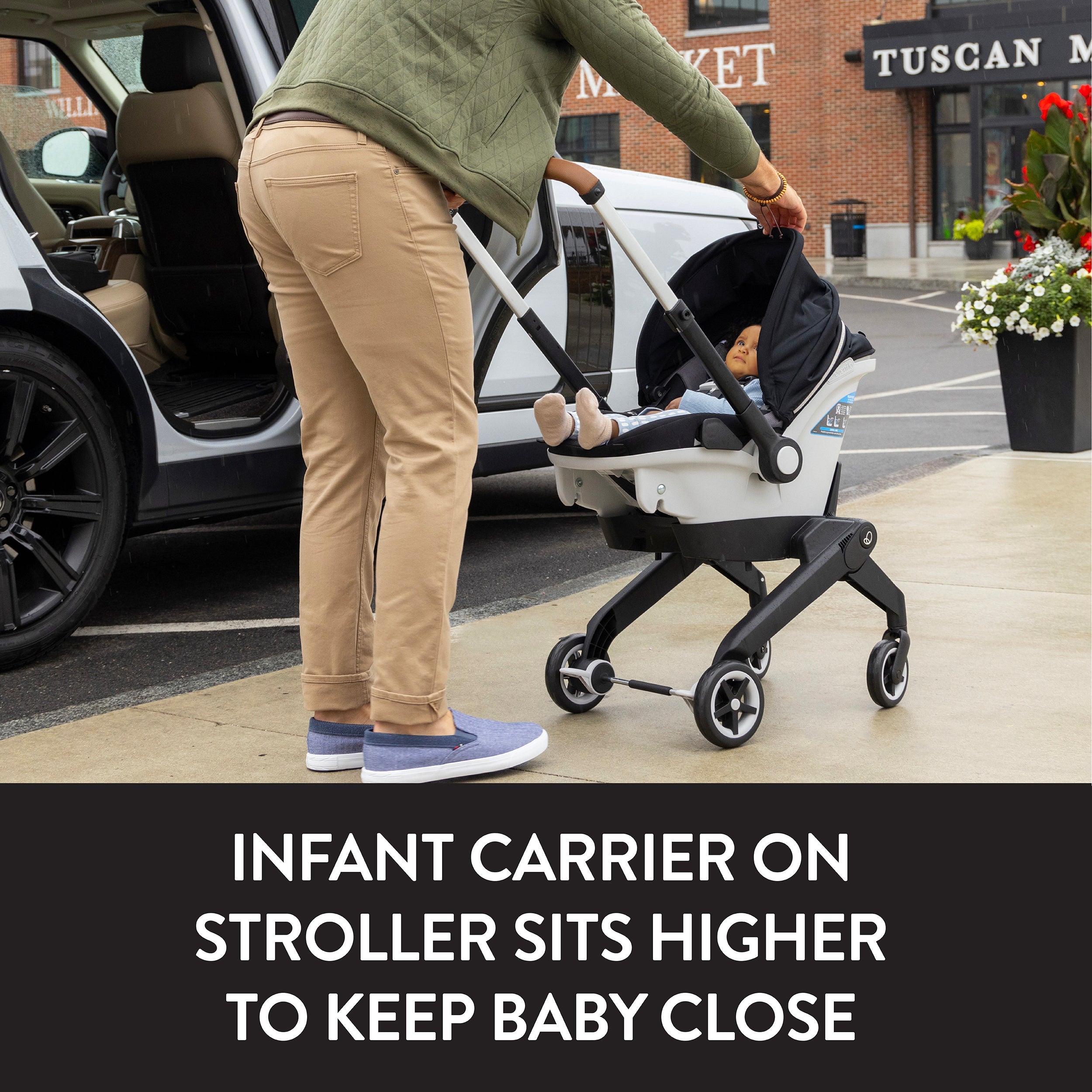 Evenflo Gold Shyft DualRide Infant Car Seat and Stroller Combo With Extended Canopy | Open Box