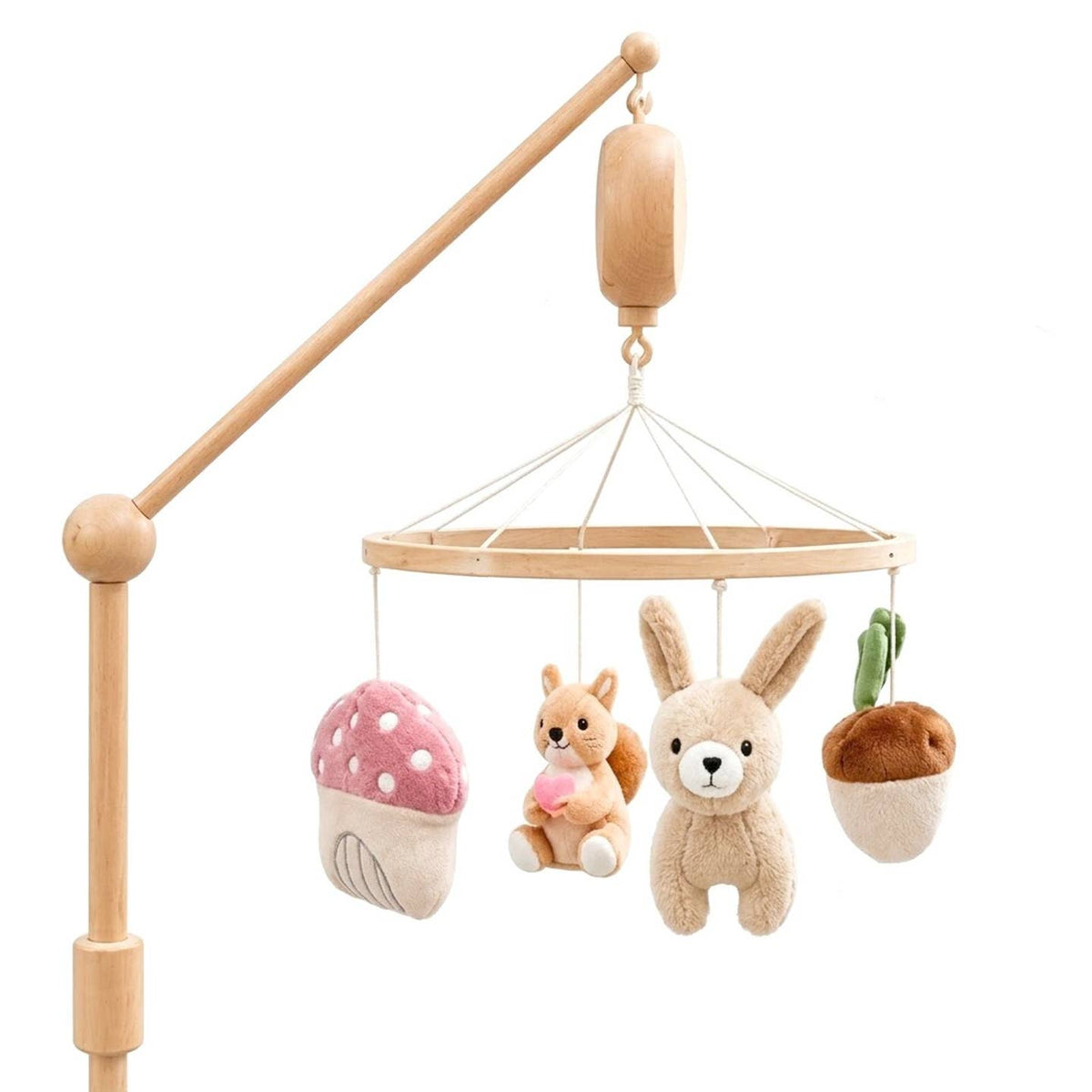 Living Textiles Wooden Musical Mobile