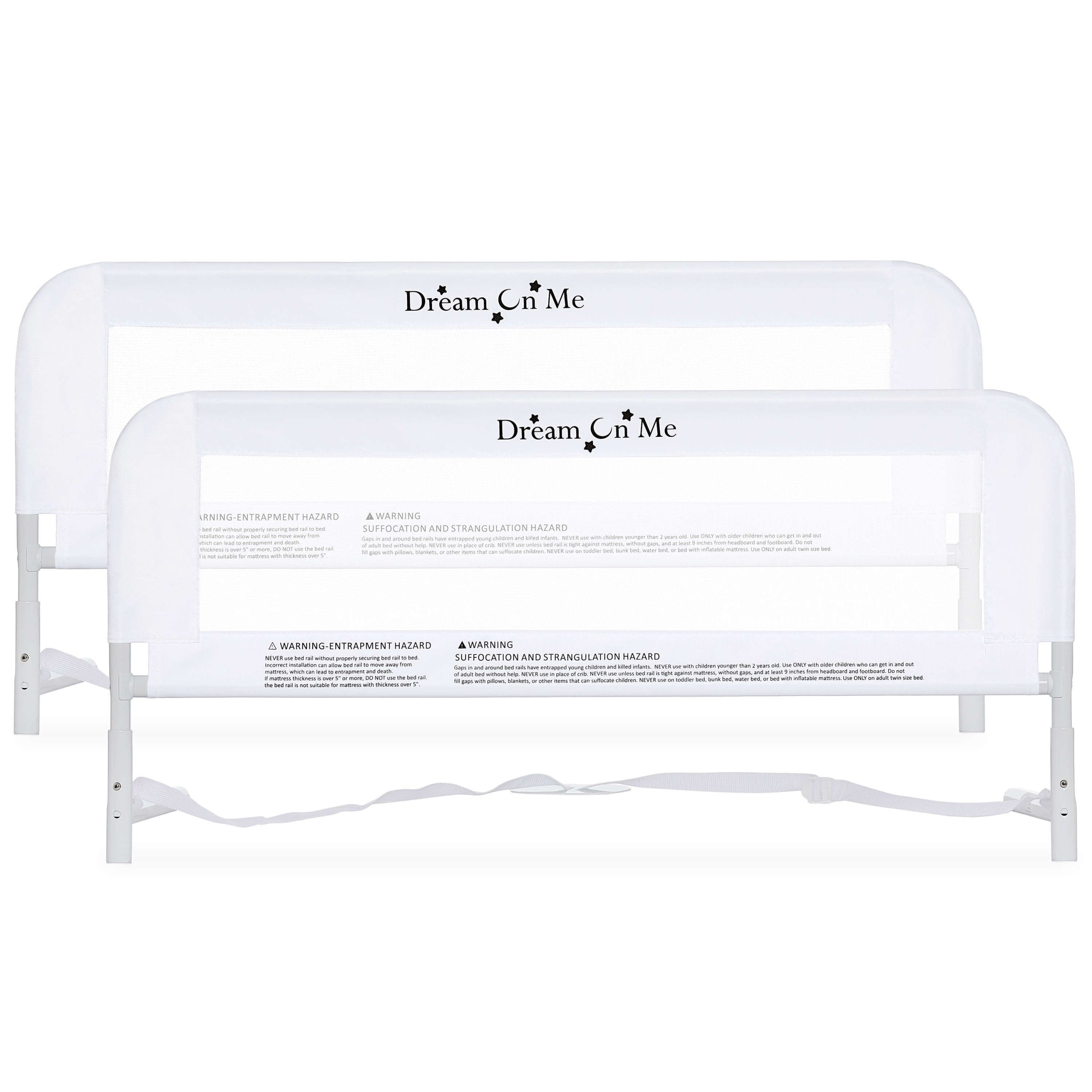 Dream On Me Mesh Security Bed Rail Double Pack
