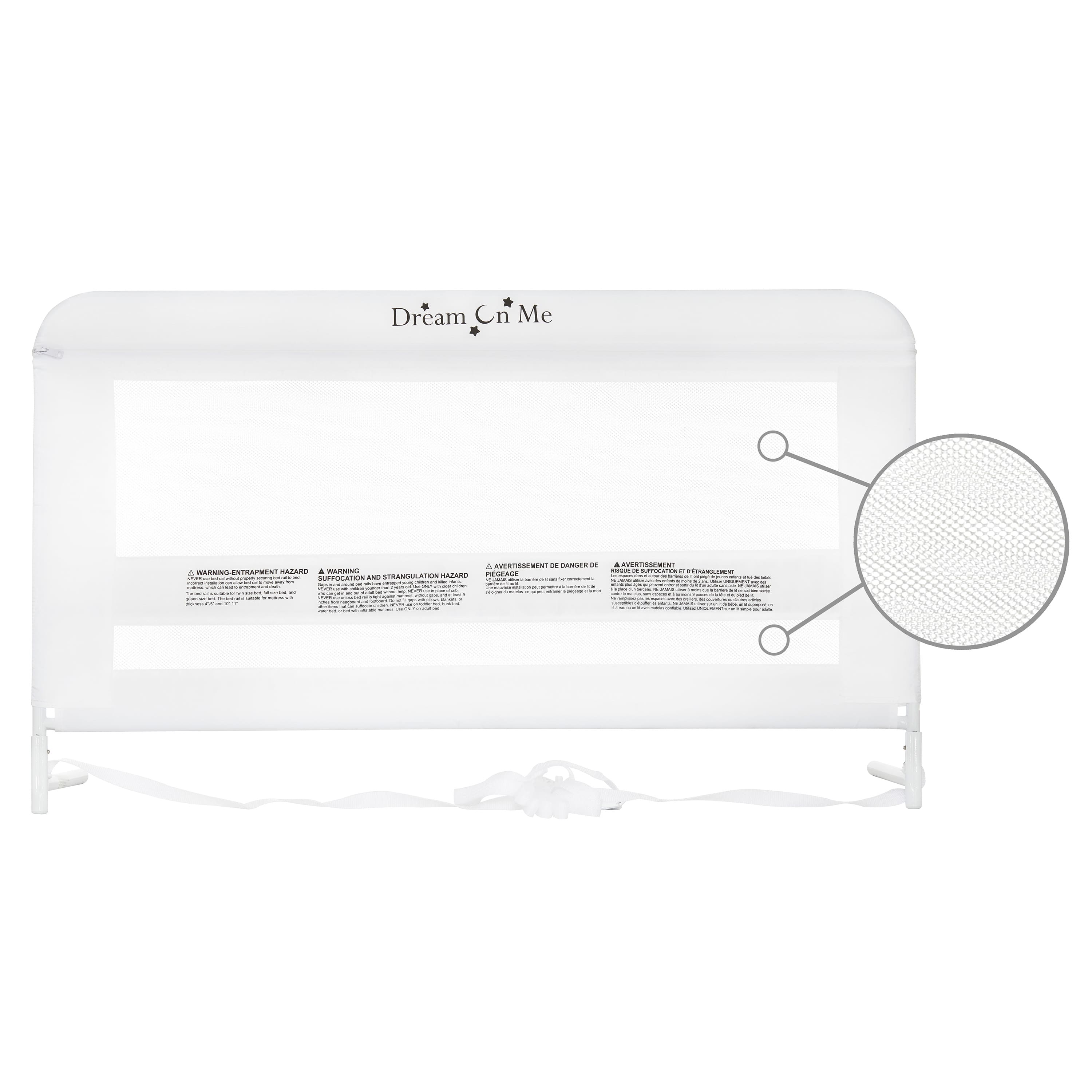 Dream On Me Lilibet Mesh Safety Bed Rail Single Pack
