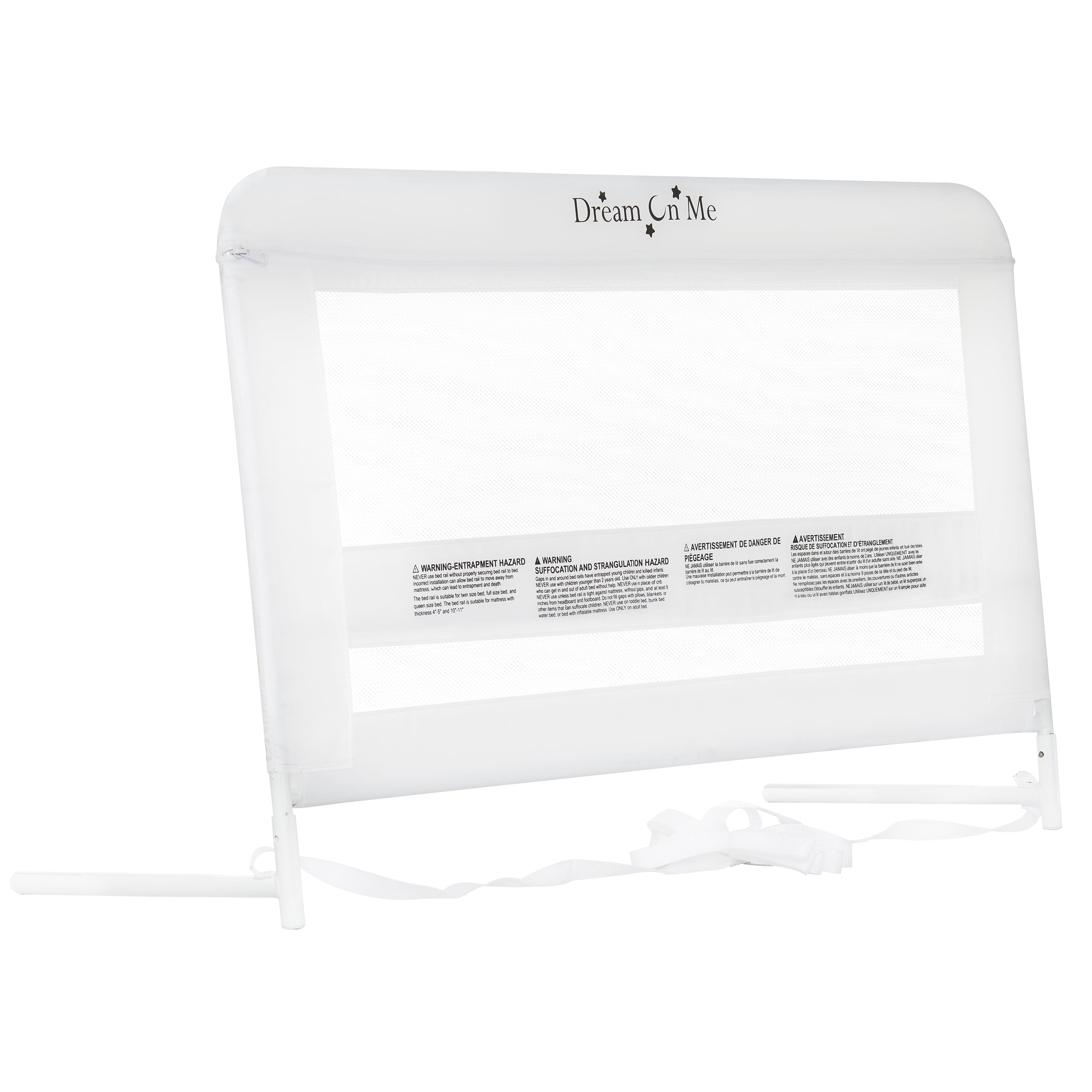 Dream On Me Lilibet Mesh Safety Bed RAIL, White