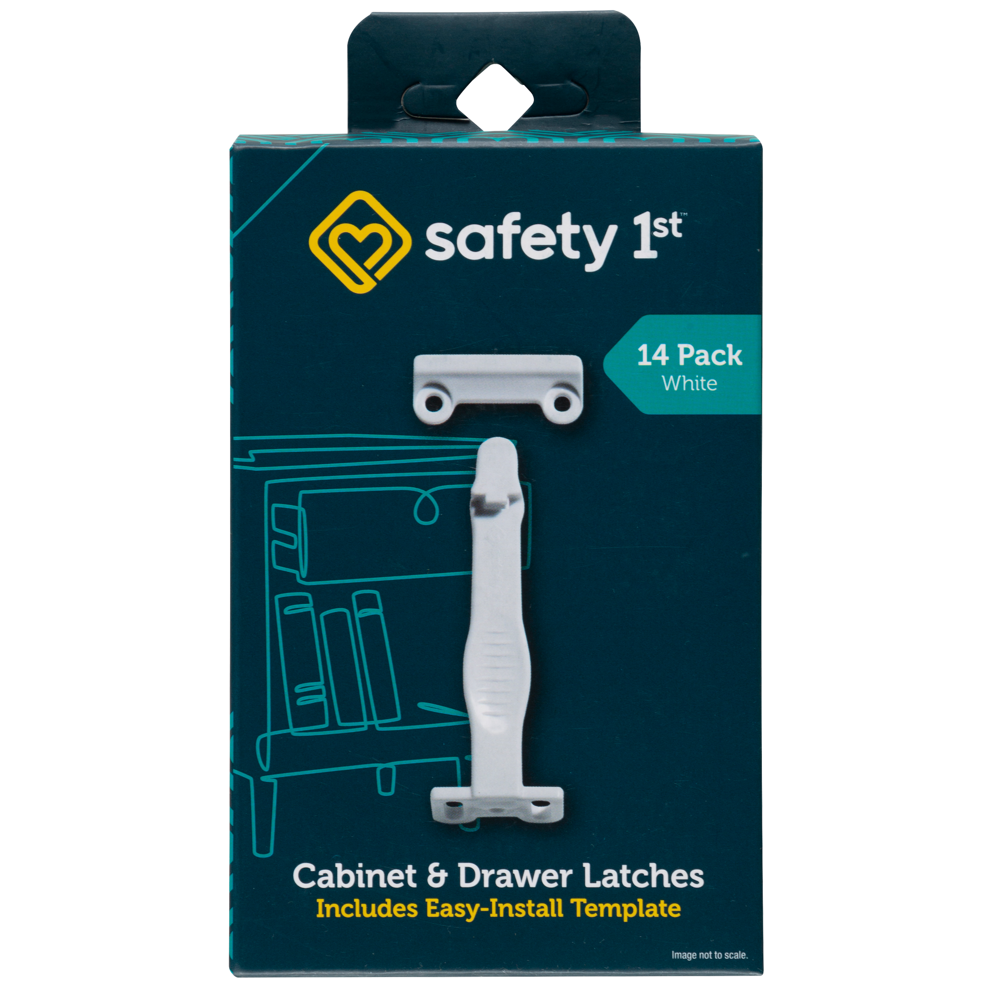 Safety 1ˢᵗ Cabinet & Drawer Latch Set 14-Pack