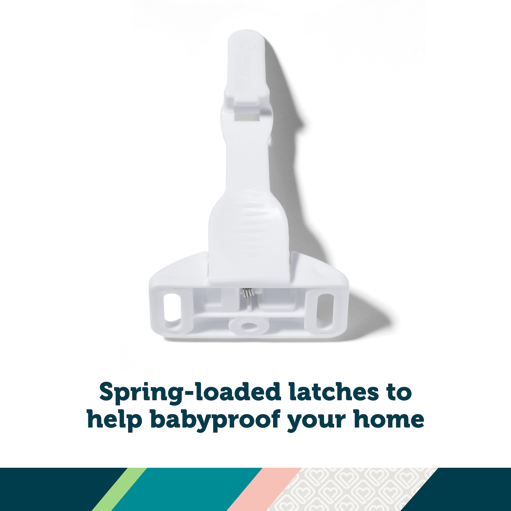 Safety 1ˢᵗ Spring-Loaded Cabinet & Drawer Latch 10-Pack