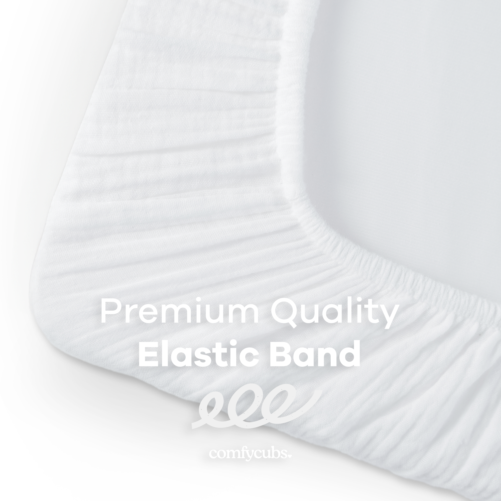 Comfy Cubs Muslin Fitted Bassinet Cradle Sheet