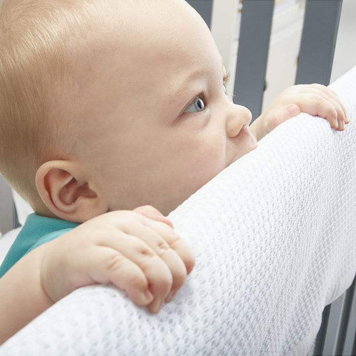 BreathableBaby Mesh Crib RailGuard Teething Cover - Short Panel 2-Pack