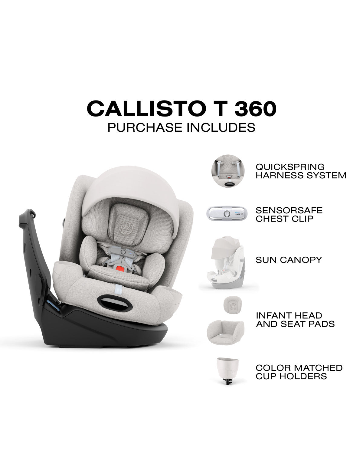 Cybex Callisto T 360° Rotating All-in-One Convertible Car Seat