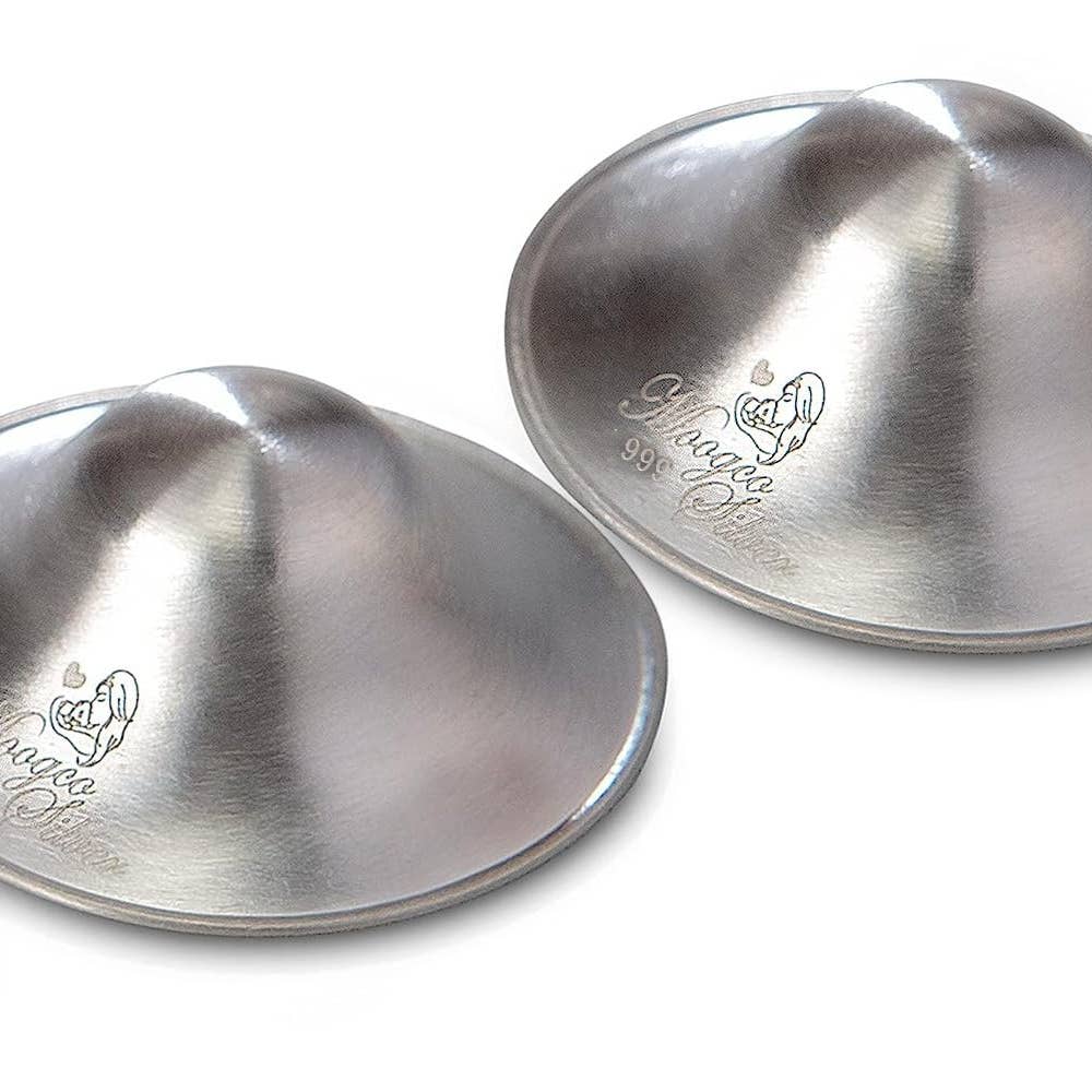MOOGCO 999k Silver Trilaminate Nursing Cups Nipple Shields