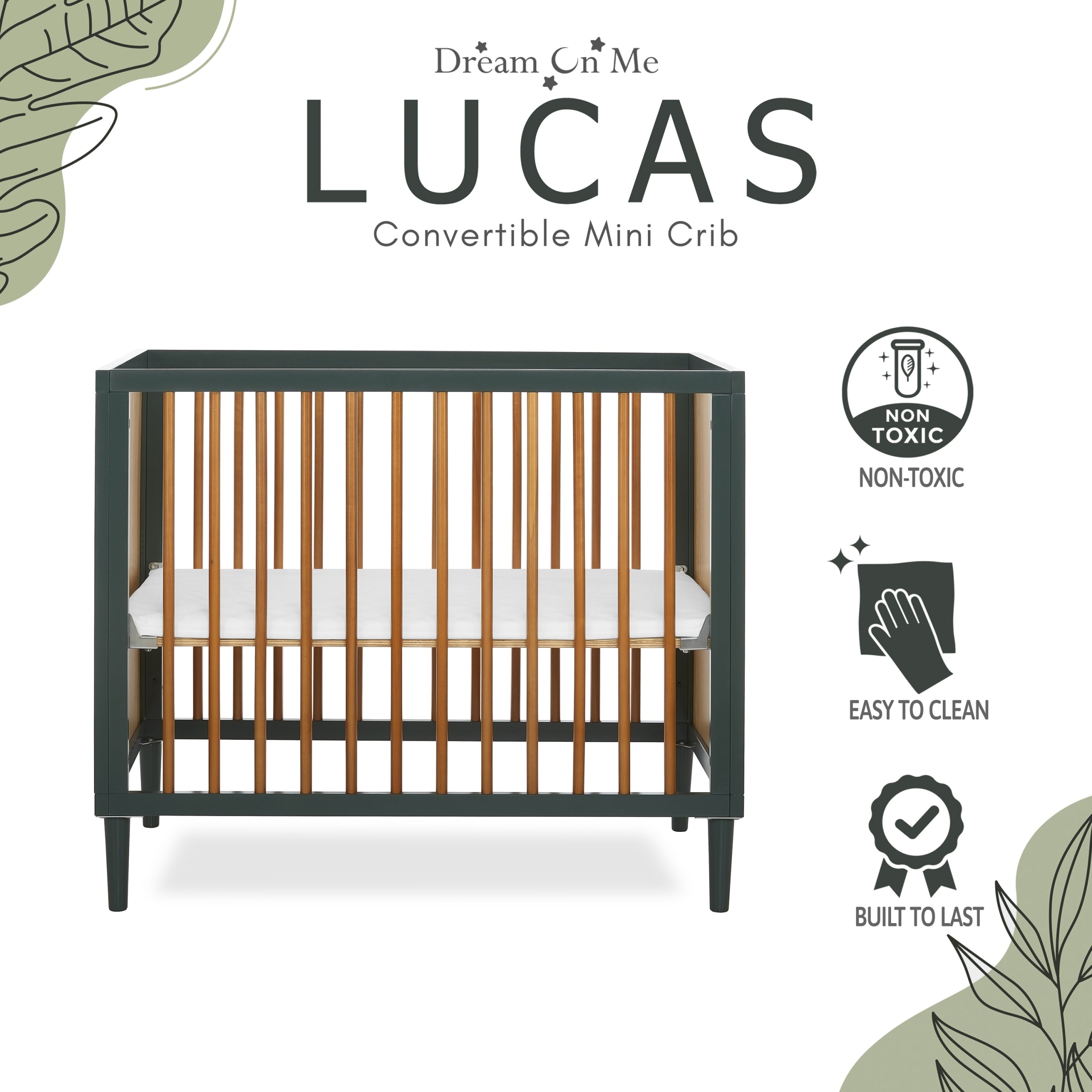 Dream On Me Lucas Mini Modern Crib