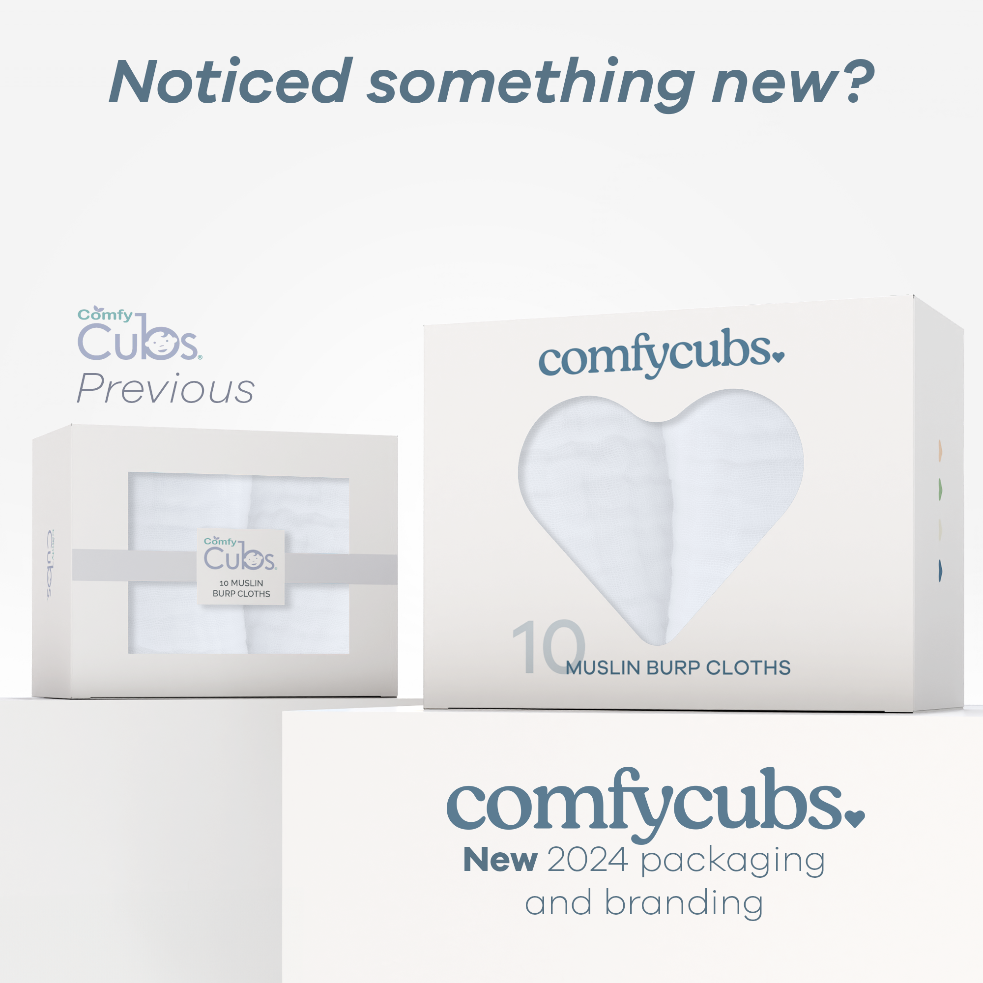 Comfy Cubs Muslin Cotton Burp Cloths