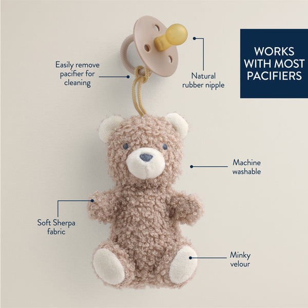 Itzy Ritzy Bitzy Pal Natural Rubber Pacifier & Plush Toy