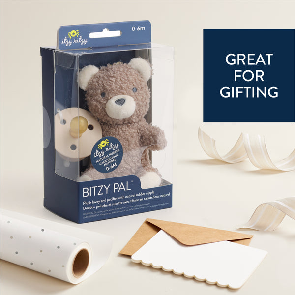 Itzy Ritzy Bitzy Pal Natural Rubber Pacifier & Plush Toy
