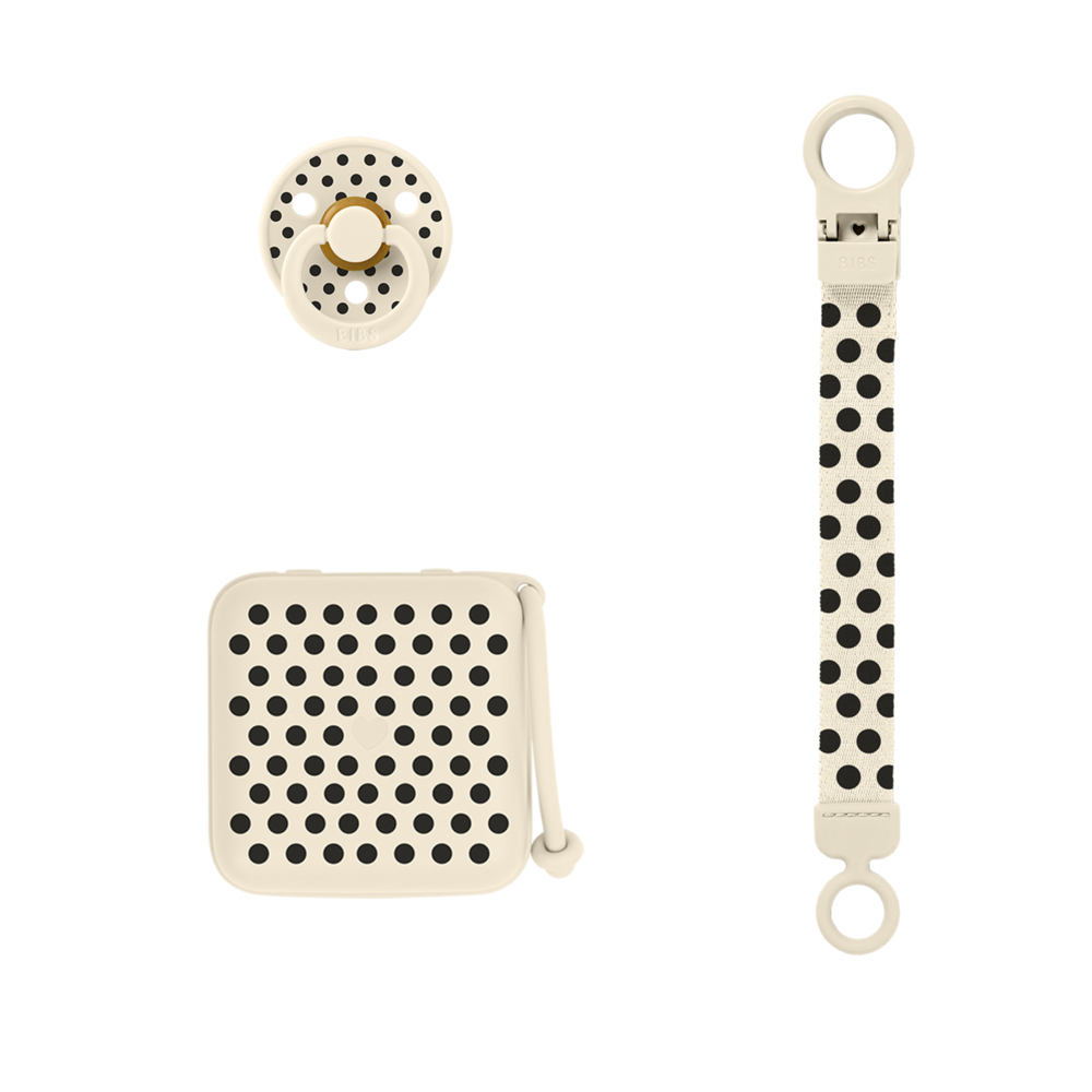 BIBS Gift Set Polka Soothe & Go
