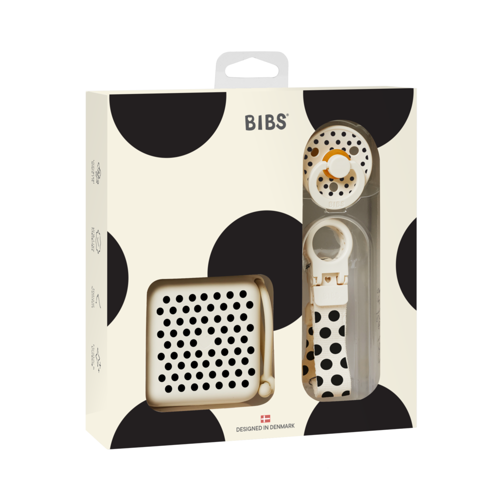 BIBS Gift Set Polka Soothe & Go