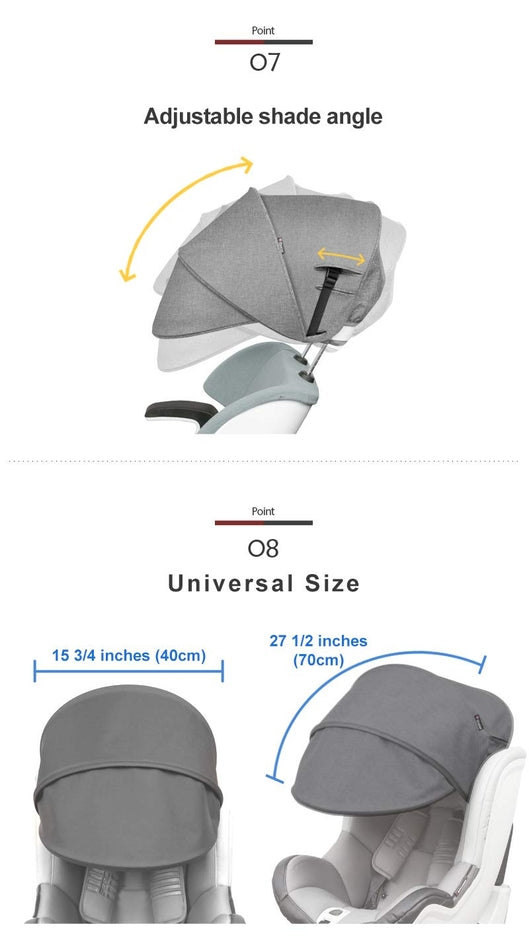 Manito Car Seat Sunshade