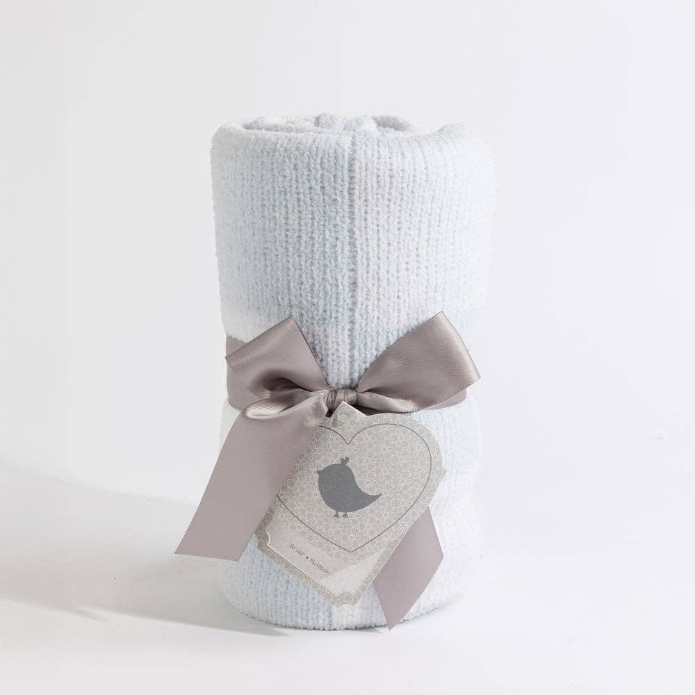 Living Textiles Knitted Chenille Baby Blanket