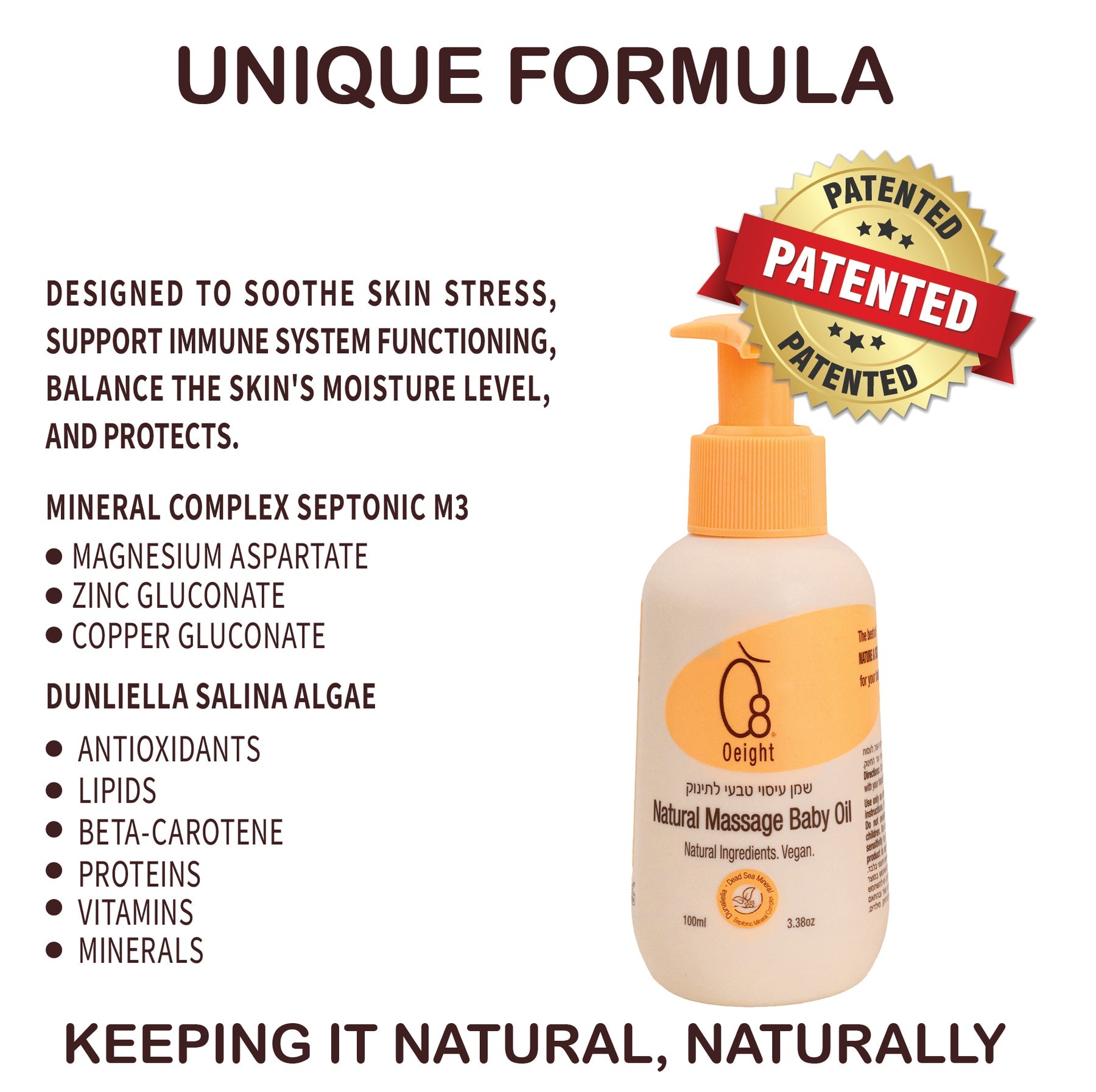 Oeight Natural Massage Baby Oil