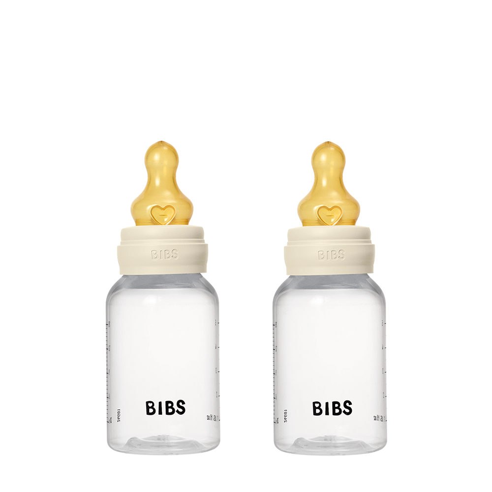 BIBS Baby BPA-Free Polypropylene Bottle Set 5oz. Latex| 2 Pack