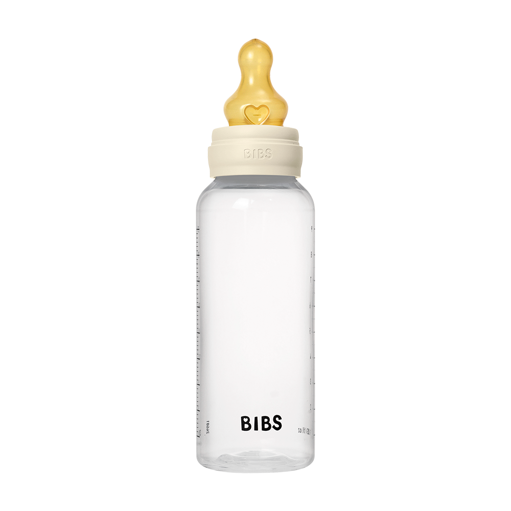 BIBS Baby BPA-Free Polypropylene Bottle Set 9oz Latex | Medium Flow