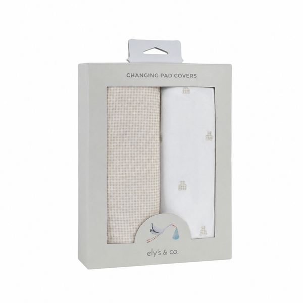 Ely's & Co. Cotton Cradle Sheet/ Changing Pad Cover - 2 Pack