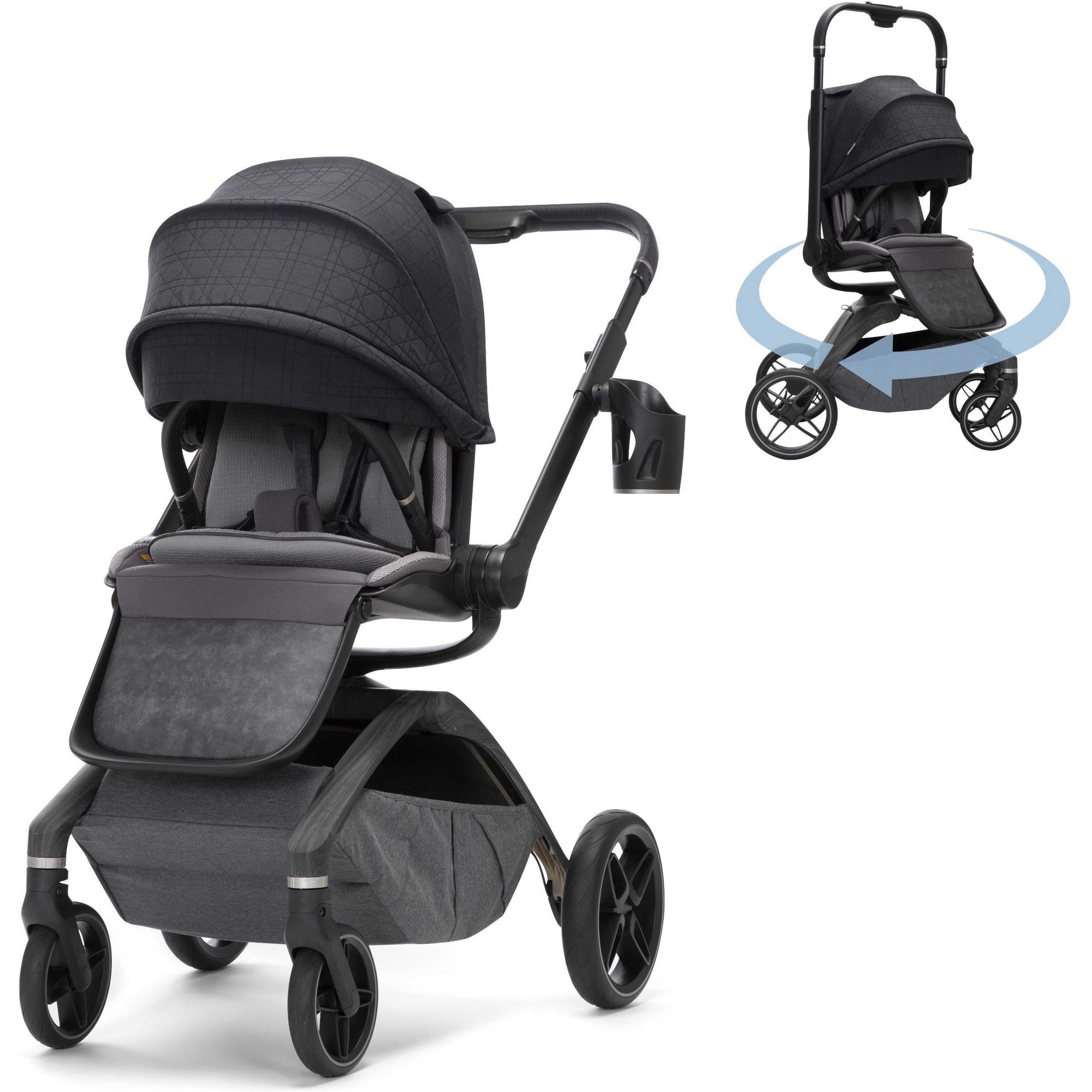 maxi cosi tandem stroller Maxi Cosi Tana 360 Rotating Modular Stroller, Onyx Heritage