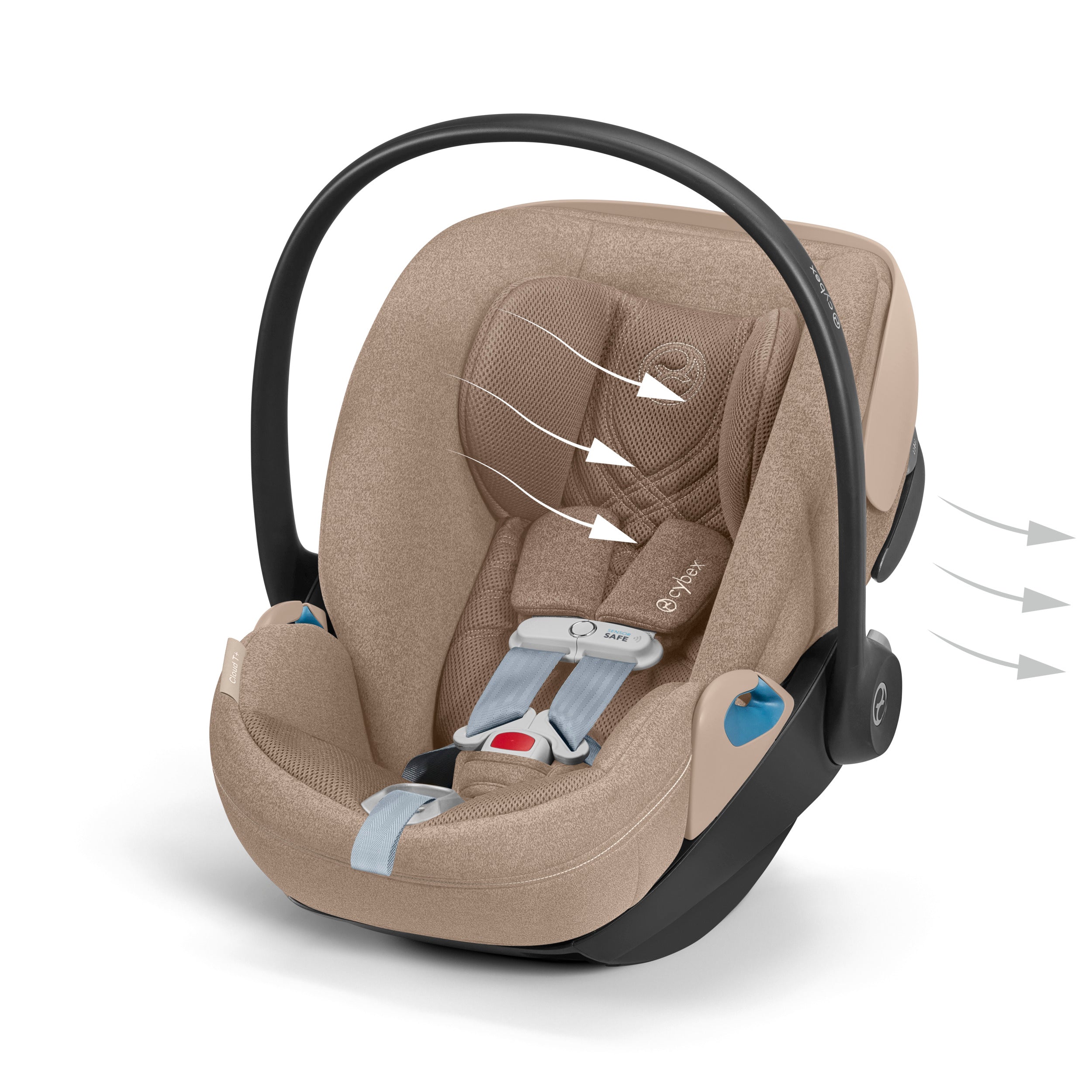 Cybex Cloud T Comfort Extend Infant Car Seat With SensorSafe