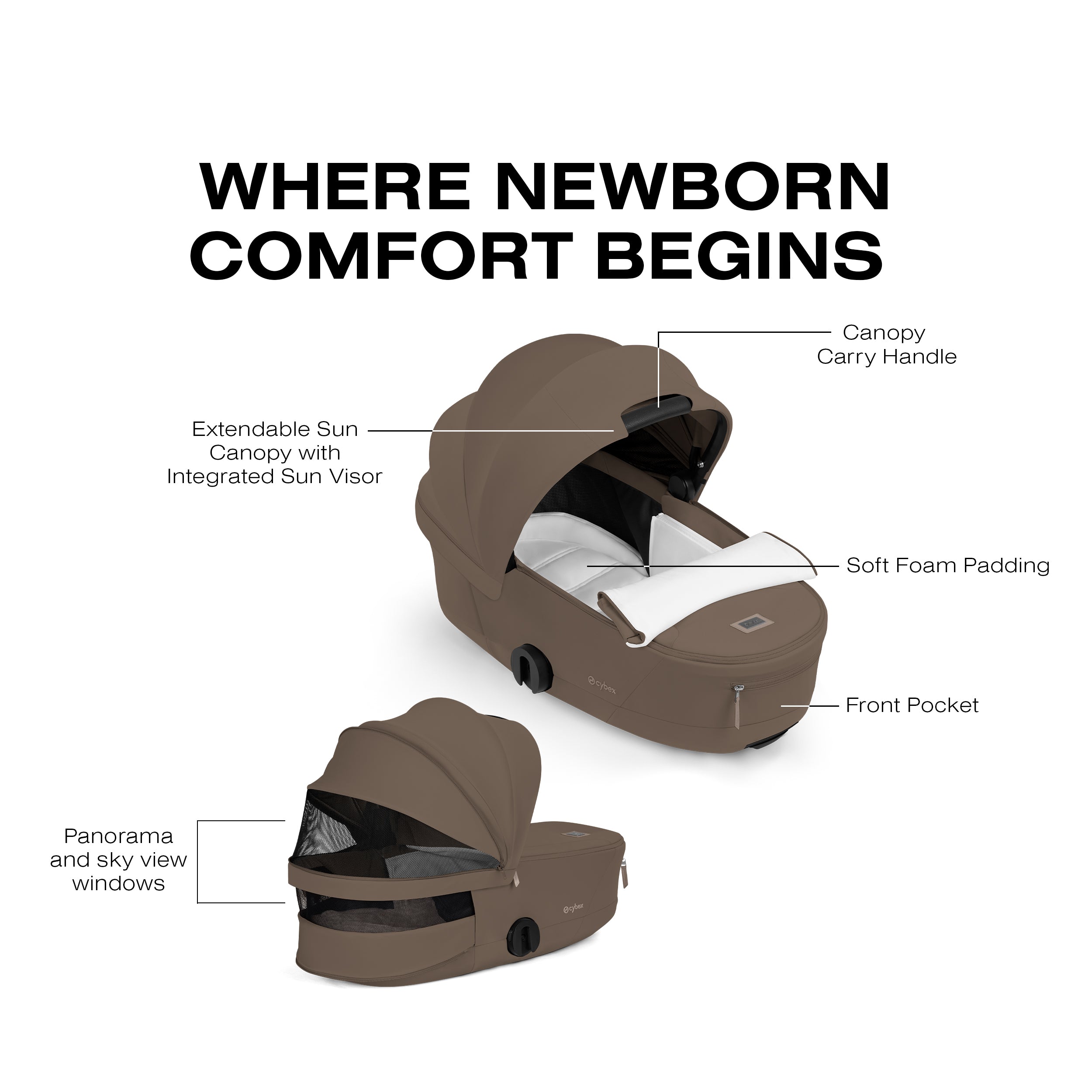 Cybex Mios/ Coya Fold Lux Carry Cot
