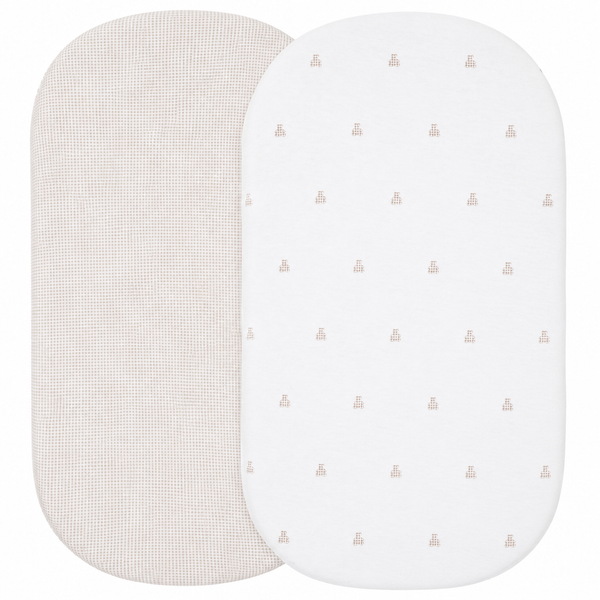 Ely's & Co. Cotton Bassinet Sheet - 2 Pack