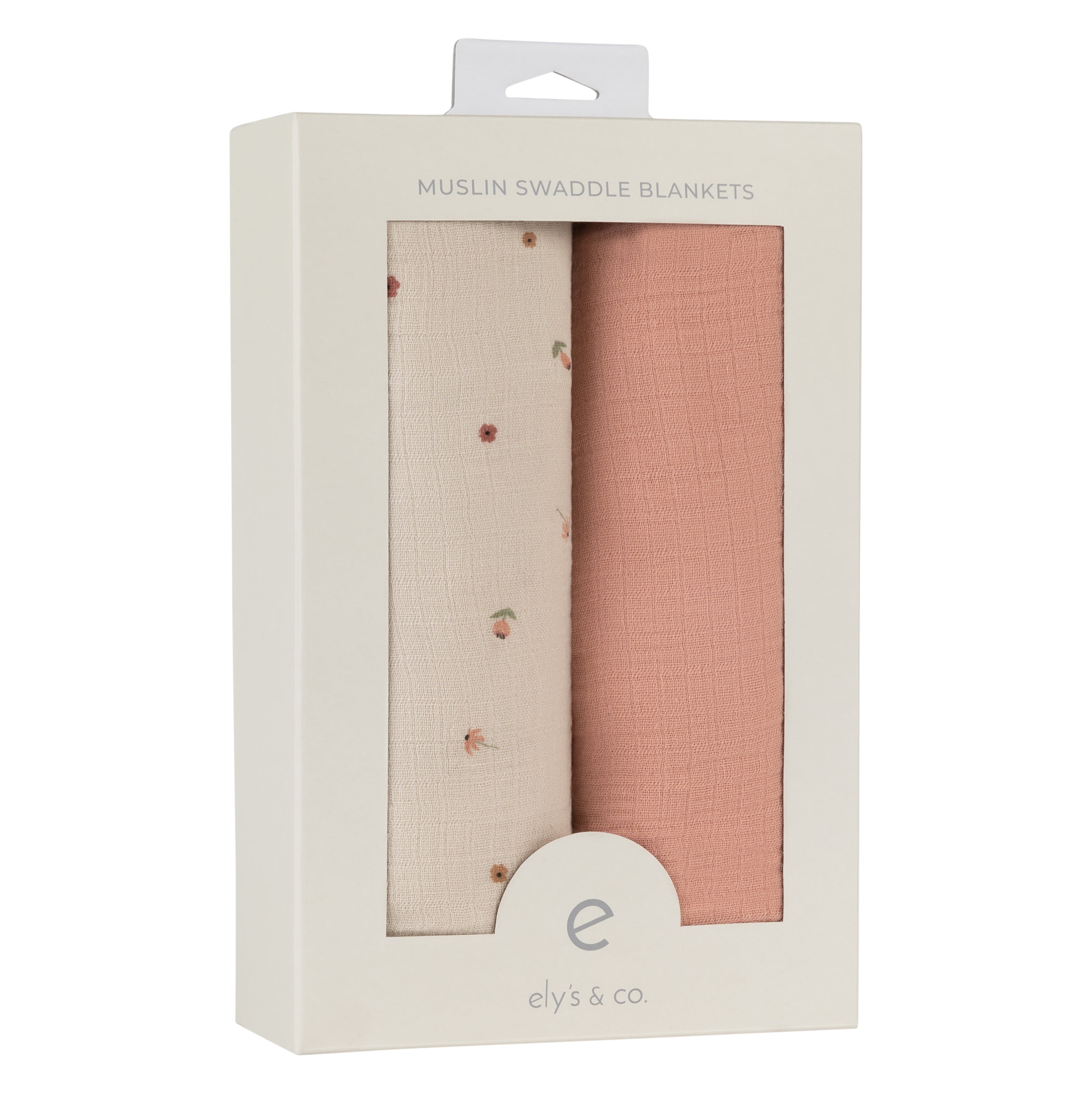 Ely's & Co. Cotton Muslin Swaddle Blanket - 2 Pack