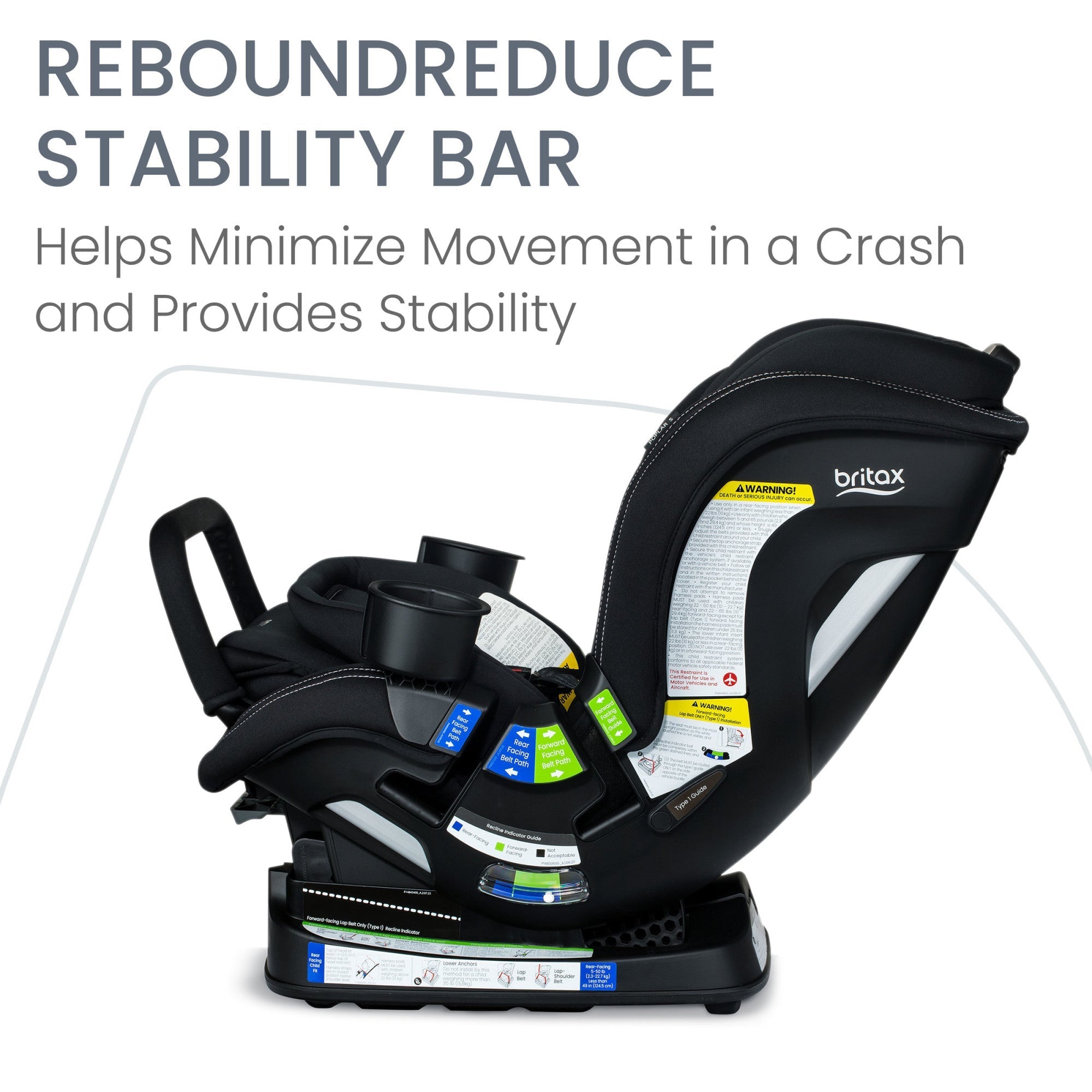 Britax Poplar S Convertible 2-in-1 Car Seat with ClickTight