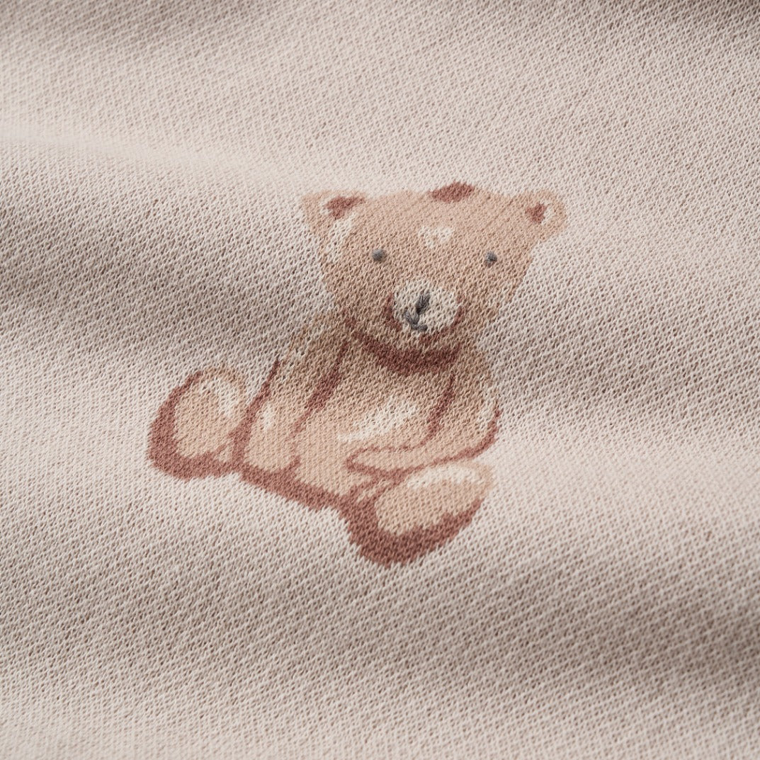 Elegant Baby Teddy Bear Knit Blanket