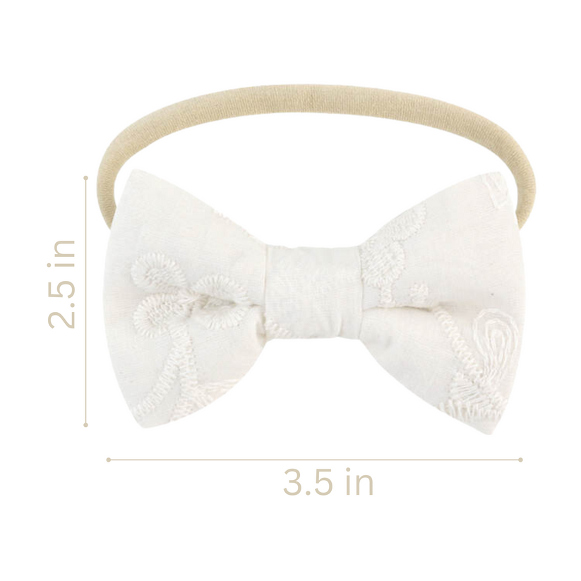 Ali+Oli Cotton Double Sided Baby Bib With Bow
