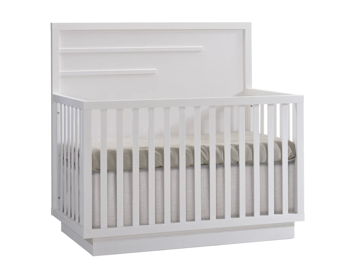 Natart Como Convertible Crib With Horizontal Molding