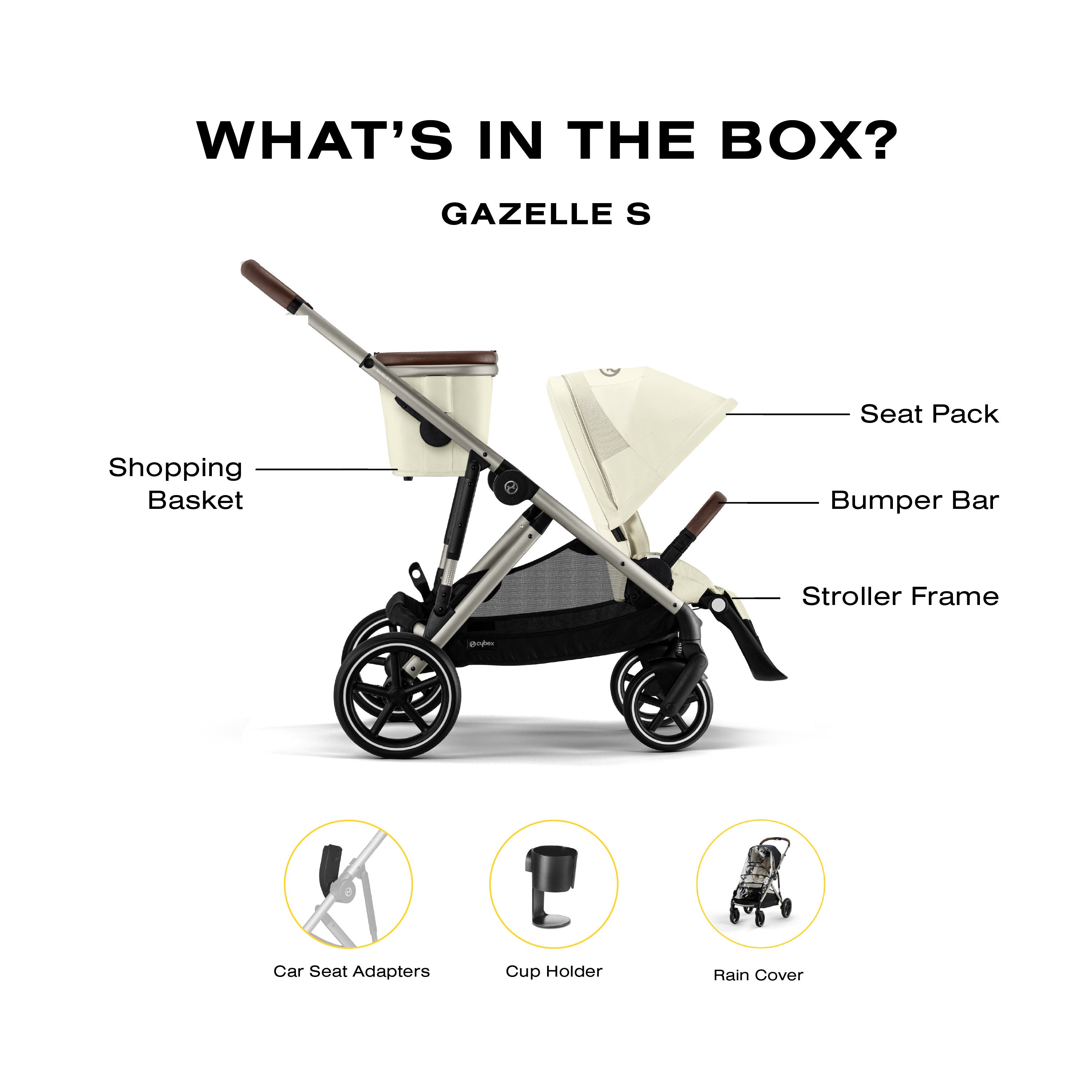 Cybex Gold Gazelle S 2 Stroller + Cloud G Pro Travel System