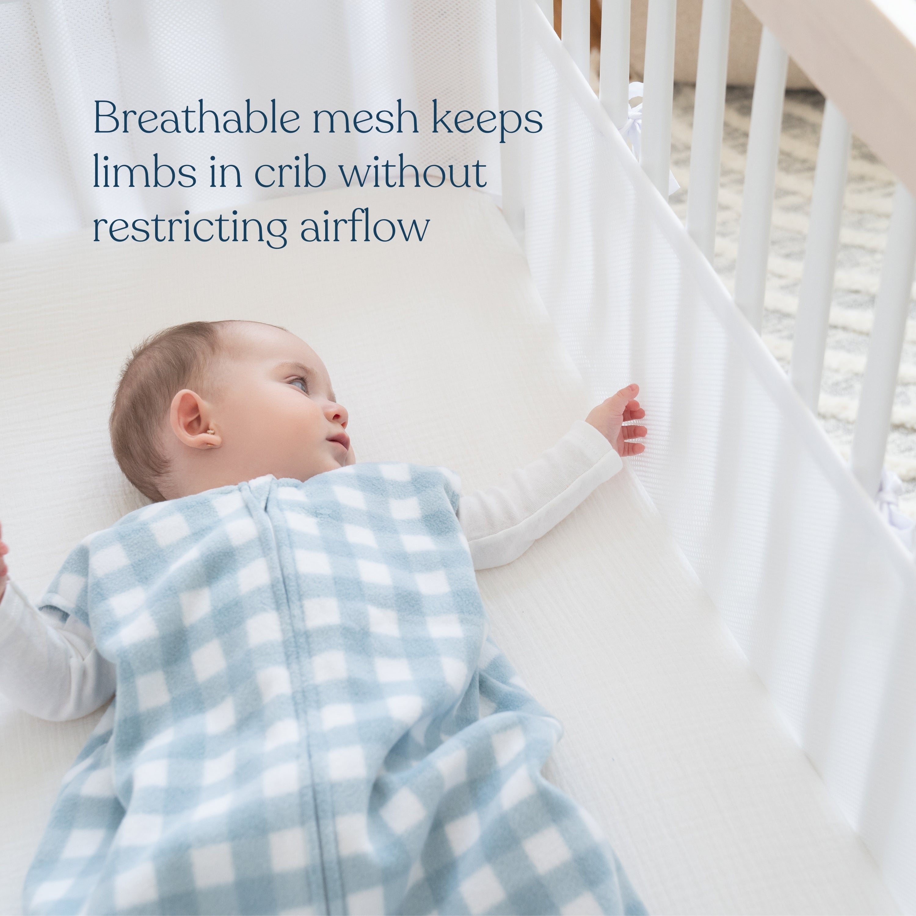 Halo Breathable Mesh Crib Liner for Full-Sized Crib