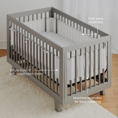 Halo Breathable Mesh Crib Liner for Full-Sized Crib