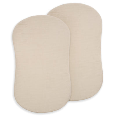Halo BassiNest Fitted Sheet 100% Organic Cotton Muslin | 2-Pack