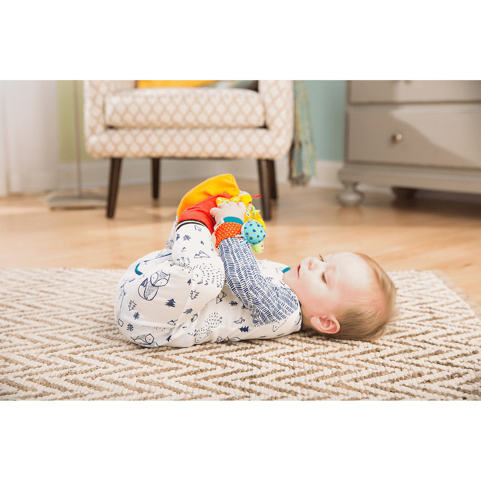 Lamaze Gardenbug Foot Finder and Wrist Rattle Set