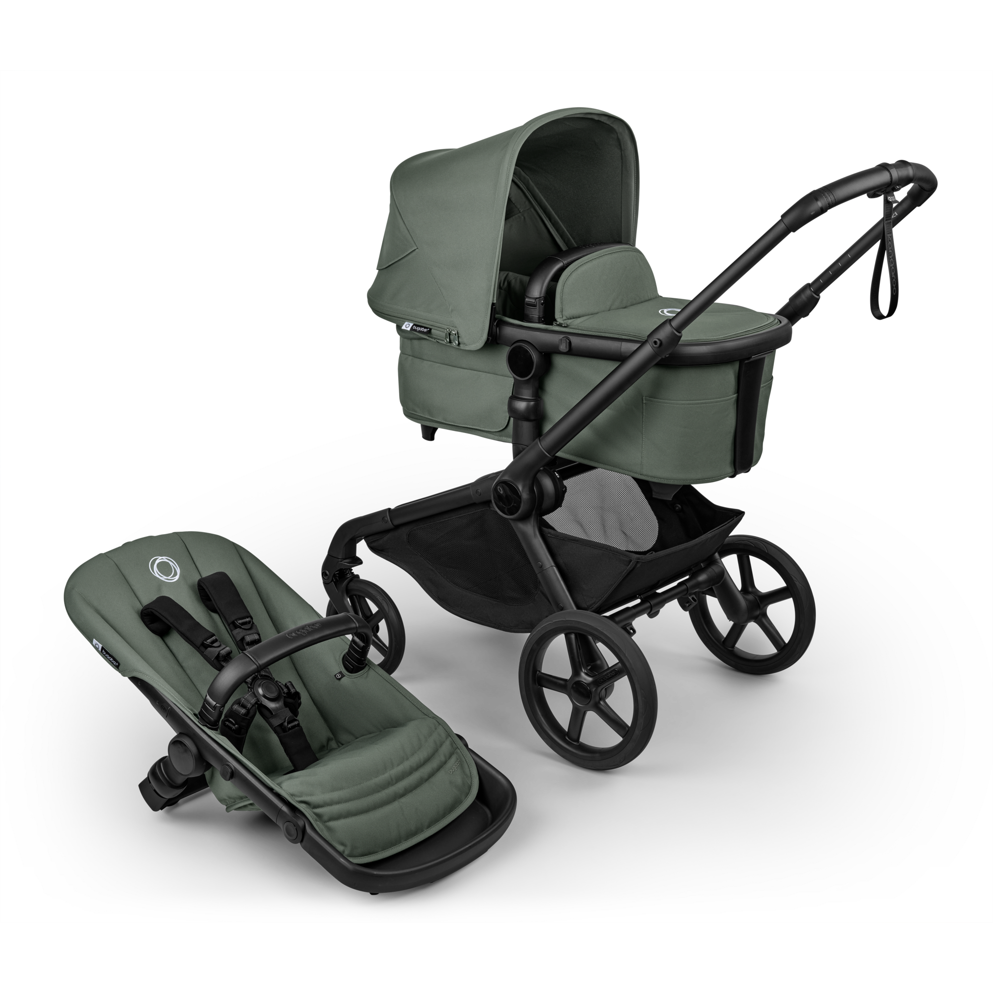 Bugaboo Kangaroo Complete Stroller With Bassinet and Sibling Seat